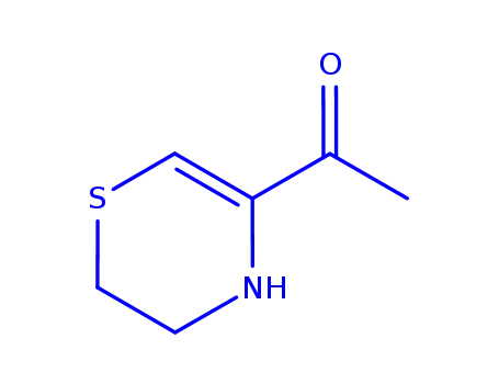 Molecular Structure of 164524-93-0 (Ethanone, 1-(3,4-dihydro-2H-1,4-thiazin-5-yl)- (9CI))