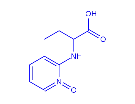 Molecular Structure of 16467-31-5 (Butanoic acid, 2-[(1-oxido-2-pyridinyl)amino]-, (S)- (9CI))