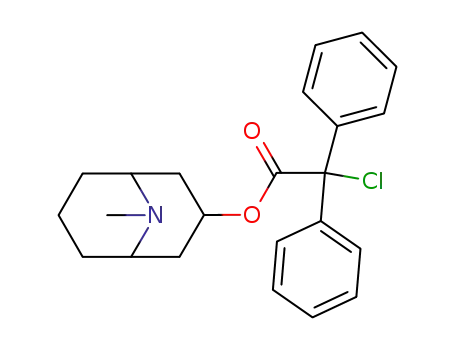 α-클로로-α,α-디페닐아세트산 (1β,5β)-9-메틸-9-아자비시클로[3.3.1]nonan-3α-yl ester