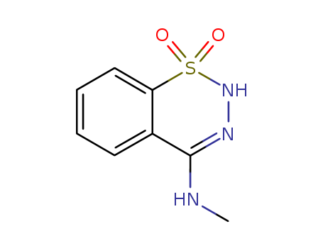 2H-1,2,3-BENZOTHIADIAZIN-4-AMINE,N-METHYL-,1,1-DIOXIDE