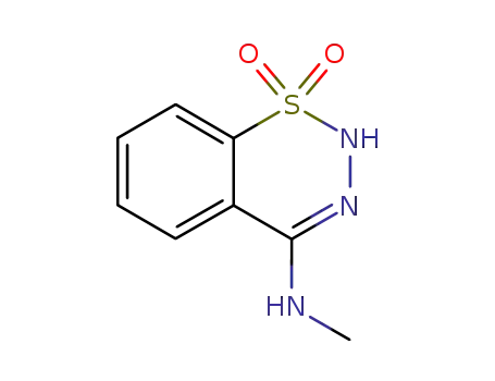 2H-1,2,3-벤조티아디아진-4-아민, N-메틸-, 1,1-디옥사이드(9CI)