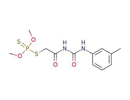 Molecular Structure of 16615-83-1 (O,O-dimethyl S-(2-{[(3-methylphenyl)carbamoyl]amino}-2-oxoethyl) phosphorodithioate)