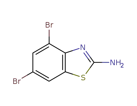 Molecular Structure of 16582-60-8 (2-Amino-4,6-dibromobenzothiazole)