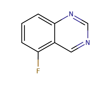 Molecular Structure of 16499-43-7 (Quinazoline, 5-fluoro- (8CI))