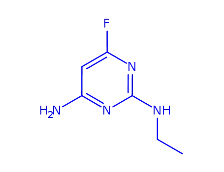 2,4-피리미딘디아민,N2-에틸-6-플루오로-(9CI)