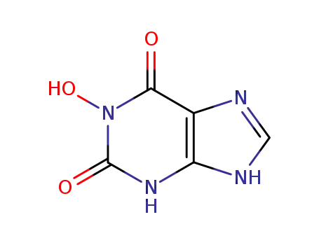 Molecular Structure of 1932-15-6 (1-hydroxyxanthine)