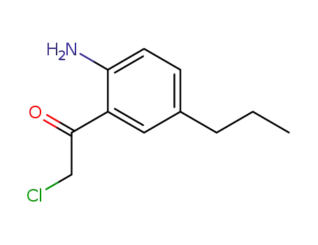 Molecular Structure of 164788-92-5 (Ethanone, 1-(2-amino-5-propylphenyl)-2-chloro- (9CI))