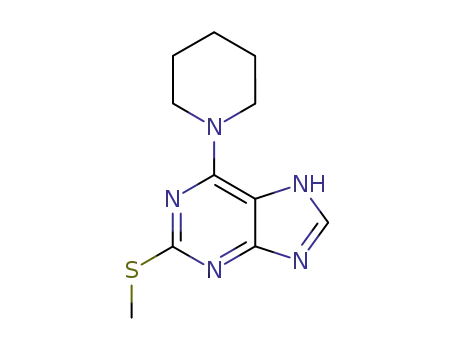 2-methylsulfanyl-6-piperidino-7<sup>(9)</sup><i>H</i>-purine