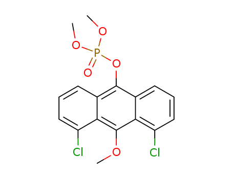 Phosphoric acid,4,5-dichloro-10-methoxy-9-anthryl dimethyl ester (8CI)