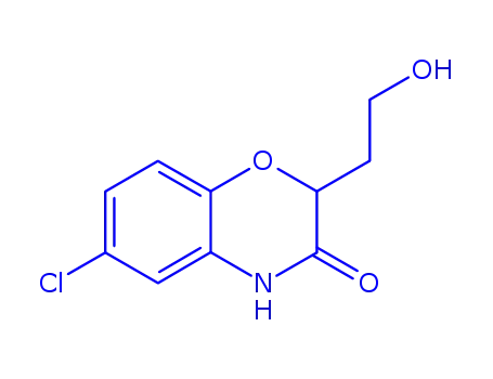 Molecular Structure of 191096-45-4 (6-CHLORO-2-(2-HYDROXY-ETHYL)-4H-BENZO[1,4]OXAZIN-3-ONE)