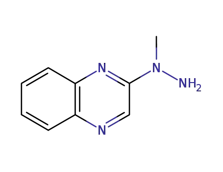 Molecular Structure of 16621-55-9 (2-(1-METHYLHYDRAZINO)QUINOXALINE)
