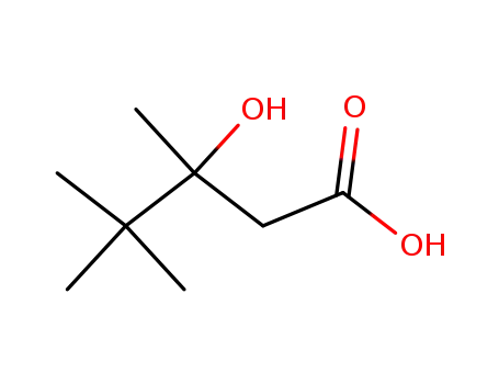 Molecular Structure of 16466-40-3 (3-hydroxy-3,4,4-trimethyl-pentanoic acid)