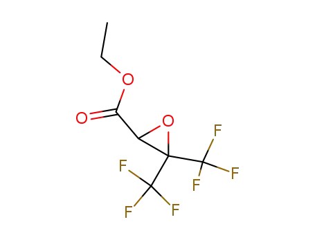 Molecular Structure of 1644-09-3 (ethyl 3,3-bis(trifluoromethyl)oxirane-2-carboxylate)