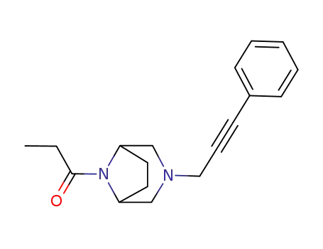 3-(3-フェニル-2-プロピニル)-8-プロピオニル-3,8-ジアザビシクロ[3.2.1]オクタン