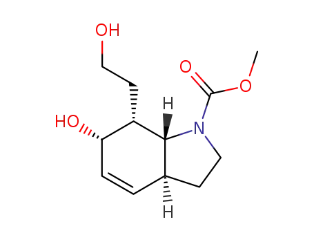 (3aS,6S,7R,7aR)-6-Hydroxy-7-(2-hydroxy-ethyl)-2,3,3a,6,7,7a-hexahydro-indole-1-carboxylic acid methyl ester