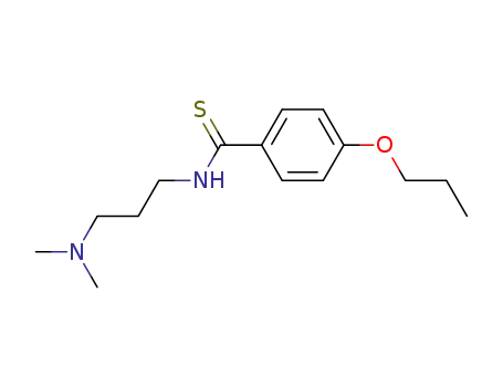 Molecular Structure of 16531-38-7 (N-[3-(Dimethylamino)propyl]-p-propoxythiobenzamide)