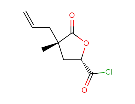 D-글리세로-펜톤산, 5-클로로-2,3,5-트리데옥시-2-메틸-5-옥소-2-(2-프로페닐)-, 감마-락톤, (2S)-(9CI)