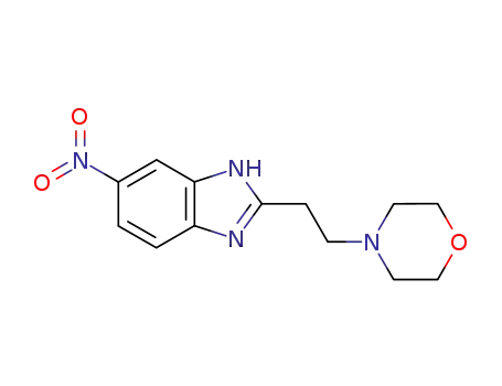 Molecular Structure of 16671-68-4 (2-[2-(morpholin-4-yl)ethyl]-6-nitro-1H-benzimidazole)