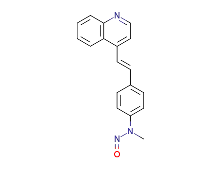 Benzenamine, N-methyl-N-nitroso-4-[2-(4-quinolinyl)ethenyl]-