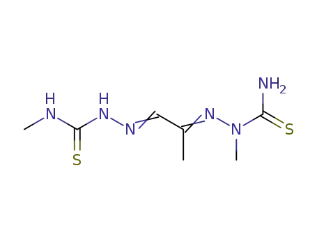 Molecular Structure of 19482-79-2 (PYRUVALDEHYDE-BIS-N4-METHYL THIOSEMICARBAZONE)