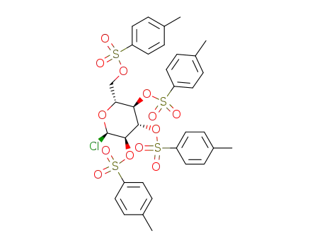 tetrakis-<i>O</i>-(toluene-4-sulfonyl)-α-D-glucopyranosyl chloride