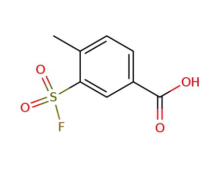 Molecular Structure of 21322-93-0 (3-(fluorosulfonyl)-4-methylbenzoic acid)