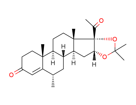 Pregn-4-ene-3,20-dione,6-methyl-16,17-[(1-methylethylidene)bis(oxy)]-, (6a,16a)- (9CI) cas  19304-29-1