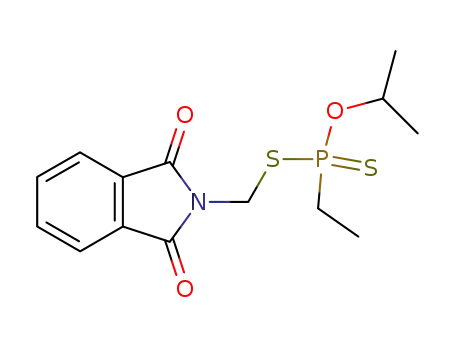 Molecular Structure of 16537-51-2 (Ethylphosphonodithioic acid O-isopropyl S-[(1,3-dihydro-1,3-dioxo-2H-isoindol-2-yl)methyl] ester)
