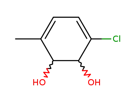 Molecular Structure of 19337-58-7 (3-Chloro-6-methyl-3,5-cyclohexadiene-1,2-diol)
