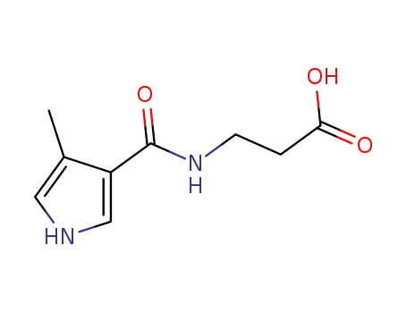 Molecular Structure of 191591-60-3 (3-(4-methyl-3-pyrrolecarboxamido)propionic acid)