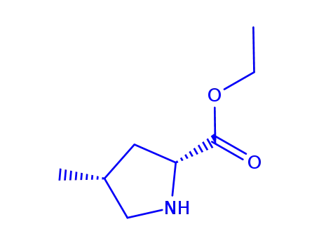 Molecular Structure of 165273-05-2 (D-Proline, 4-methyl-, ethyl ester, (4R)-rel- (9CI))