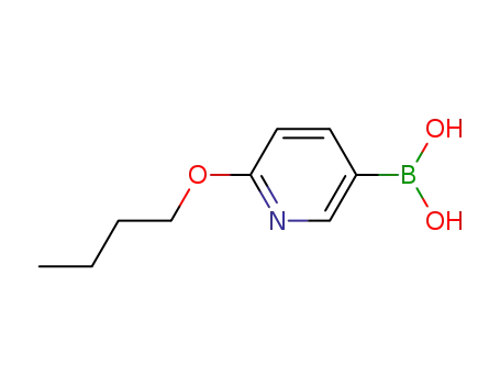 Molecular Structure of 193400-34-9 (Boronic acid, (6-butoxy-3-pyridinyl)- (9CI))