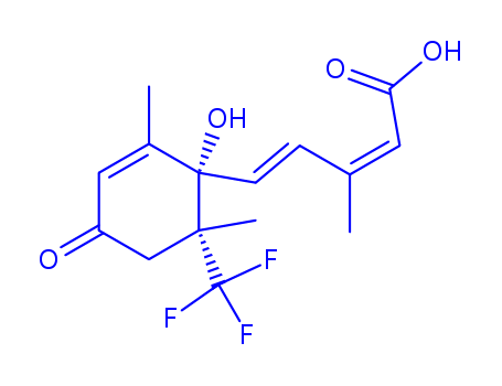 (2E,4E)-5-[(1R,6R)-1-hydroxy-2,6-dimethyl-4-oxo-6-(trifluoromethyl)cyclohex-2-en-1-yl]-3-methylpenta-2,4-dienoic acid