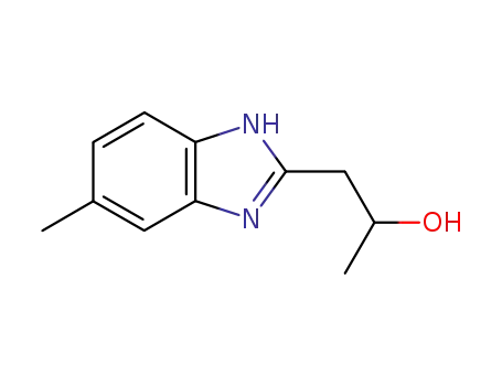 Molecular Structure of 19275-91-3 (2-Benzimidazoleethanol,alpha,5-dimethyl-(8CI))