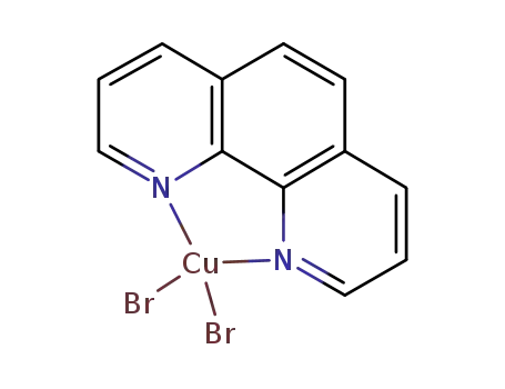 Molecular Structure of 19319-86-9 (DIBROMO(1,10-PHENANTHROLINE)COPPER(II))