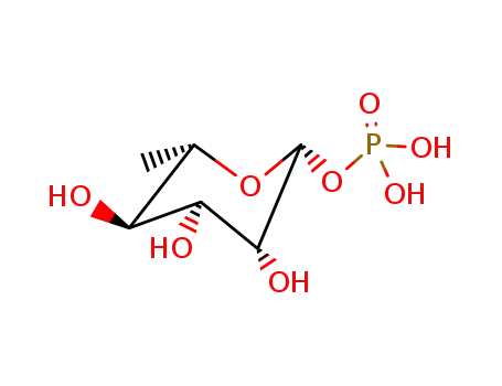 Molecular Structure of 24809-76-5 (β-L-Rhamnopyranosylphosphat)