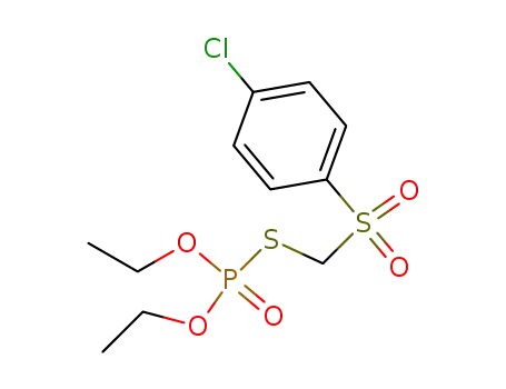Molecular Structure of 16662-87-6 (S-{[(4-chlorophenyl)sulfonyl]methyl} O,O-diethyl phosphorothioate)