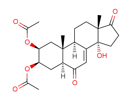 Acetic acid (2S,3R,5S,9R,10R,13S,14R)-3-acetoxy-14-hydroxy-10,13-dimethyl-6,17-dioxo-2,3,4,5,6,9,10,11,12,13,14,15,16,17-tetradecahydro-1H-cyclopenta[a]phenanthren-2-yl ester