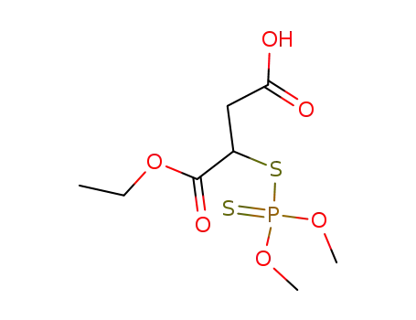 Butanedioic acid, ((dimethoxyphosphinothioyl)thio)-, monoethyl ester