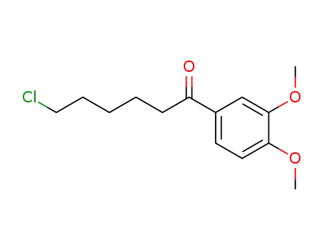Molecular Structure of 19347-74-1 (1-CHLORO-6-(3,4-DIMETHOXYPHENYL)-6-OXOHEXANE)