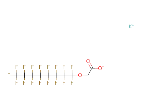 Molecular Structure of 134918-66-4 (Potassium perfluorooctanoxyacetate)