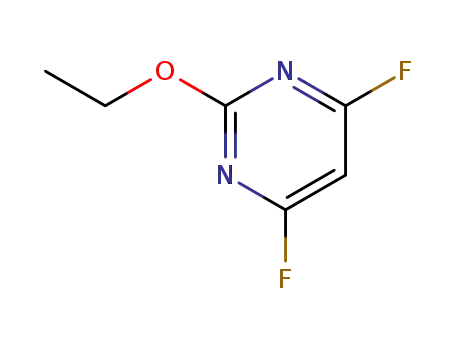Molecular Structure of 166524-65-8 (2-ETHOXY-4,6-DIFLUOROPYRIMIDINE)