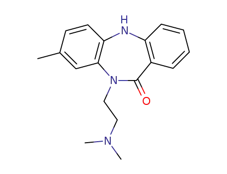 Molecular Structure of 1668-68-4 (10-[2-(dimethylamino)ethyl]-8-methyl-5,10-dihydro-11H-dibenzo[b,e][1,4]diazepin-11-one)