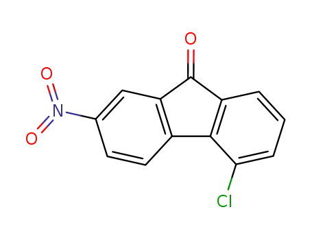 Molecular Structure of 6955-64-2 (5-chloro-2-nitro-9H-fluoren-9-one)