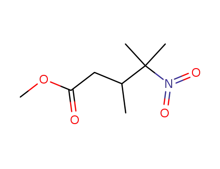 Molecular Structure of 16507-09-8 (methyl 3,4-dimethyl-4-nitropentanoate)