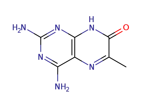 Molecular Structure of 19152-92-2 (2,4-diamino-6-methyl-7-hydroxypteridine)