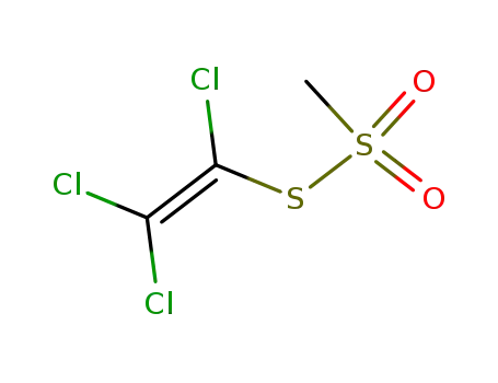 Molecular Structure of 16626-99-6 (Methanethiosulfonic acid S-(trichloroethenyl) ester)