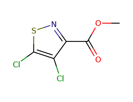 Molecular Structure of 166668-76-4 (METHYL 4,5-DICHLOROISOTHIAZOLE-3-CARBOXYLATE)