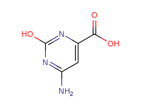 Molecular Structure of 16490-05-4 (6-amino-2-oxo-2,3-dihydropyrimidine-4-carboxylic acid)