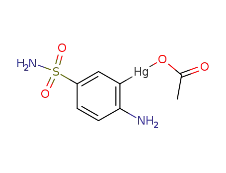 Molecular Structure of 16438-56-5 (3-acetoxymercuri-4-aminobenzenesulfonamide)